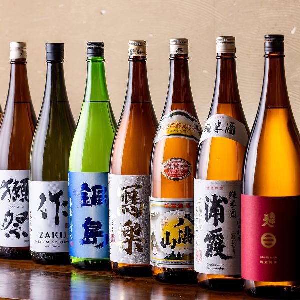 [A wide range of products] More than 10 types of sake and shochu available!