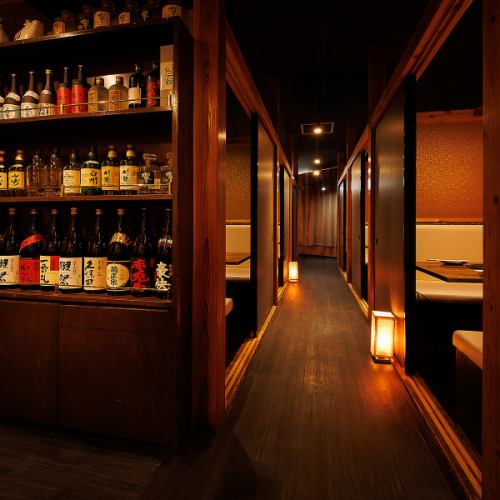 掘りごたつのお座敷は最大100名様までご案内可能!