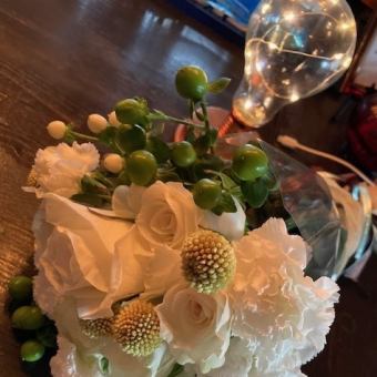 ●【誕生日＆記念日】Birthday Bコース/料理6品＆200種飲放＆ケーキ＆花束付（2時間）