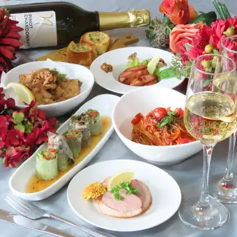 ●【昼宴会】ランチパーティーコースB/料理7品&200種飲放140分♪(3時間)★個室&貸切対応