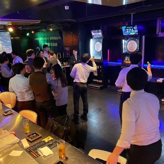 For parties of up to 100 people, use nine! All-you-can-play and all-you-can-drink from 3,000 yen for 2 hours!