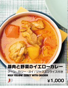 Chicken and vegetable yellow curry