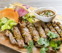 牛もも肉の鉄板焼きステーキ