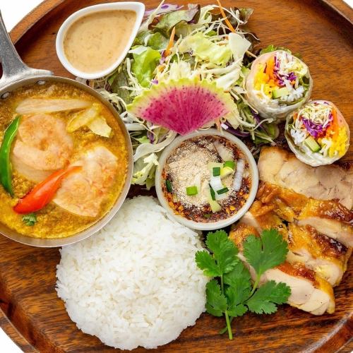 【ディナー】選べるドリンク付き♪タイサバイプレート