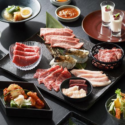 飲み放題付♪【スタンダードコース】極上肉や冷麺をリーズナブルに◆全12品◆9900円