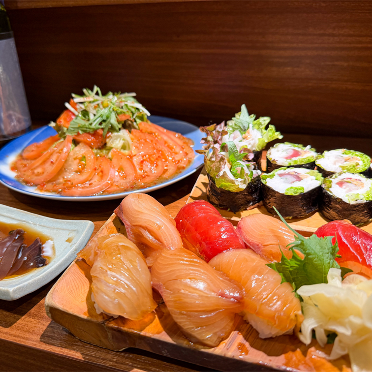 八丈島名物！！島ずしが美味しい！八丈島名物の島焼酎とご一緒に