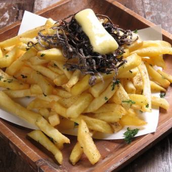 French fries with salted kelp butter