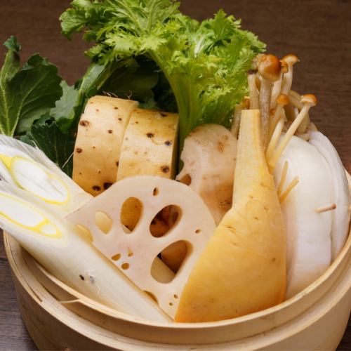 信州野菜のセイロ蒸し