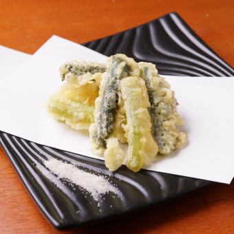 野沢菜漬けの天ぷら