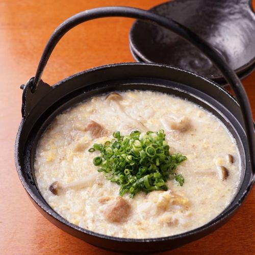 福味鶏とキノコのそばの実雑炊(2～3人前)