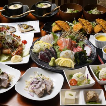 7/31まで【初夏の宴会・プレミアムコース2h飲み放題付】全9品★7,000円⇒6,000円