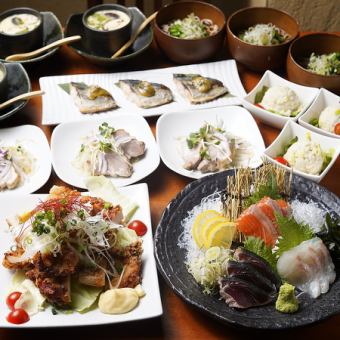 7/31まで【初夏の宴会・スタンダードコース2h飲み放題付】全7品★6,000円⇒5,000円
