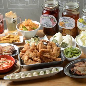 【150分飲み放題付】がぶりチキンスペシャルコース全12品 5000円税込