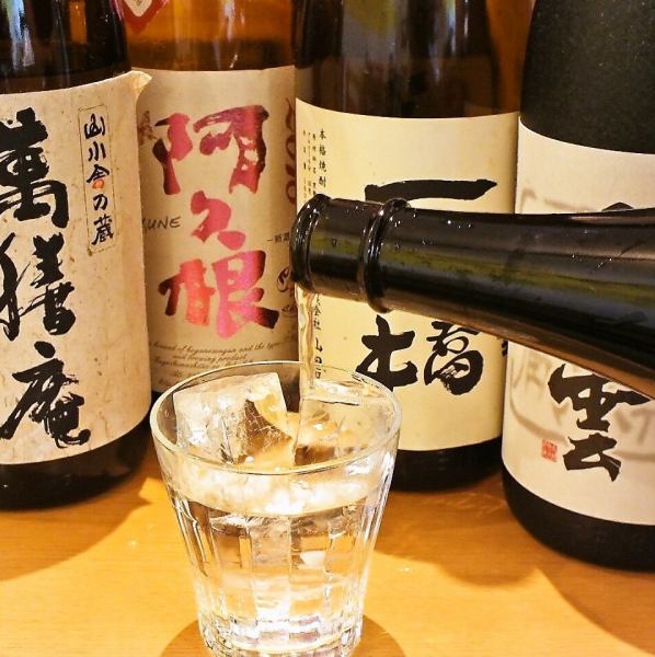 【日本酒・焼酎・ウィスキー】常備数百種類！人気のお酒～秘蔵のお酒まで各種銘柄取り揃え！半合からOK♪