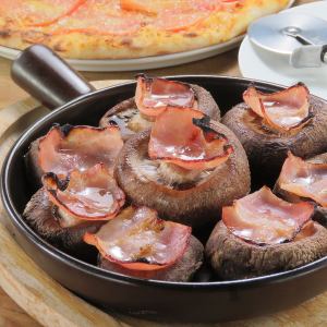 自家製しいたけ石窯焼き