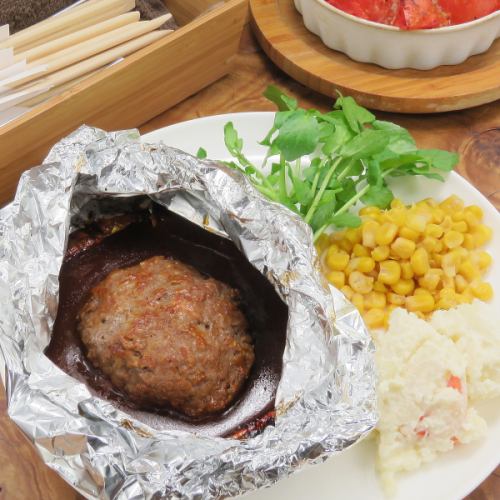 神戸三田牛石窯焼きステーキハンバーグ