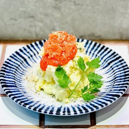 Potato salad with mentaiko