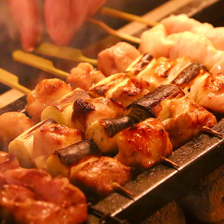 Shinjuku West Exit 3 minutes! Memories Yokocho's largest authentic yakitori! 2 hours all-you-can-drink course ⇒ 3500 yen ~ ♪