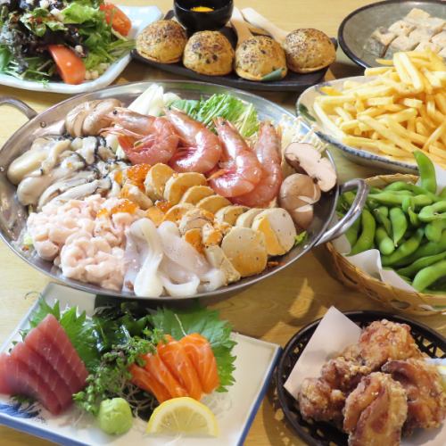 【忘年会に大人気！】名物しゃもじつくねや鳥園自慢の鍋が堪能できるご宴会コース全9品4500円～