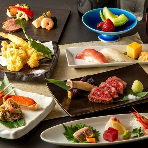 <6/3~>《個室確約》【和洋折衷コース】全9品 2時間飲み放題付 8030円⇒7300円(税込)