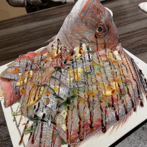 一日限定2台　姿入り鮮魚のお刺身カルパッチョ(3～5人前)