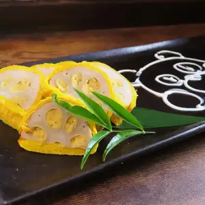 Karashi Renkon (mustard lotus root), a specialty of Kumamoto