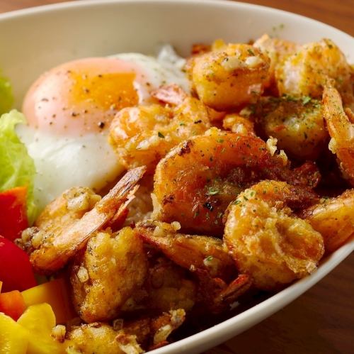 至極のガーリックシュリンプオーバーライス