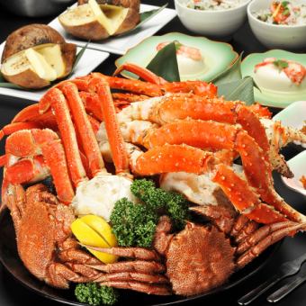 【北海道旅游×螃蟹】三大螃蟹吃排气计划/烹饪7项12,000日元