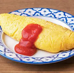 肉入りオムレツ