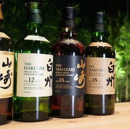 We also have a wide selection of Japanese whiskeys sorted by vintage.
