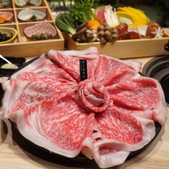 《ディナー用》【9種のおばんざい×9種の牛しゃぶ鍋】選べる２色鍋など牛しゃぶ豪華プラン