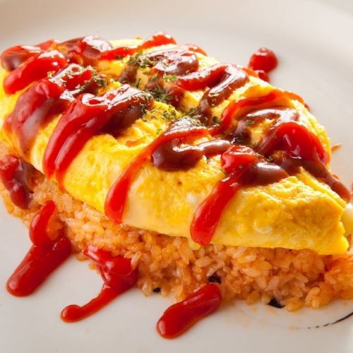 [Special price of 660 yen (tax included) for takeout!] Our popular ★ Traditional Western taste "Fourplay omelet rice"