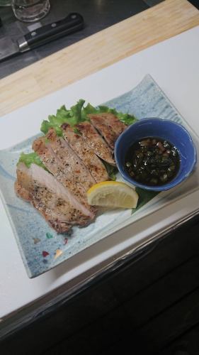 Pork shoulder loin from Ebetsu with garlic soy sauce