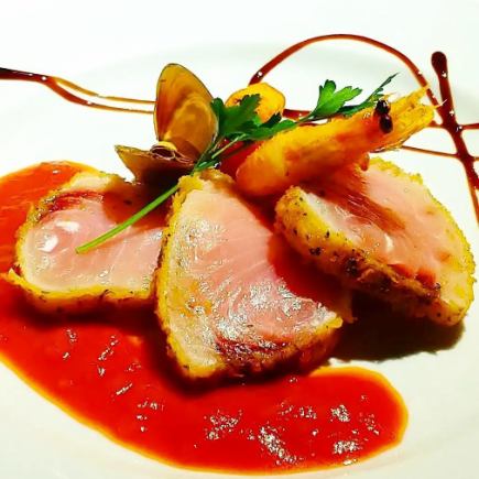 フルコース+２h飲み放題付/→￥7980-(税込)(禁煙)