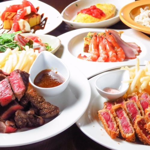 [Haryu course] 6 dishes 2H all-you-can-drink course 4000 yen (tax included) + 500 yen (tax included) can be made into a luxurious meat bar ★