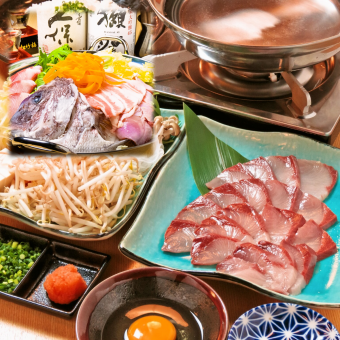 [Original Waraya Course Gin Obi] 6 dishes, 2 hours all-you-can-drink included, last drink order 30 minutes in advance: 4,680 yen (tax included)
