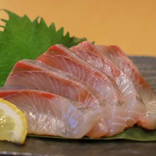 Yellowtail sashimi from Kochi Prefecture