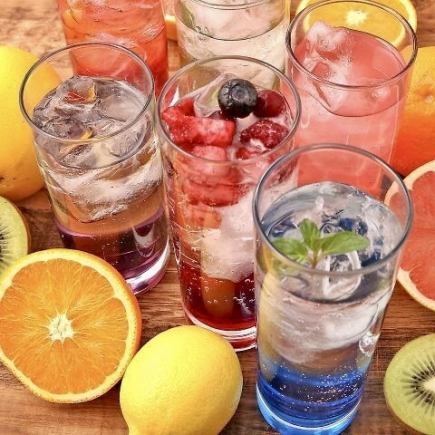 [120-minute all-you-can-drink plan] Luxury all-you-can-drink plan with 100 types of drinks: 1,980 yen ⇒ 980 yen *Reservations accepted on the day♪