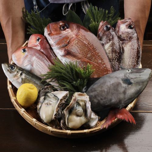 Fresh seafood shipped directly from ports in Sado and Niigata every day!