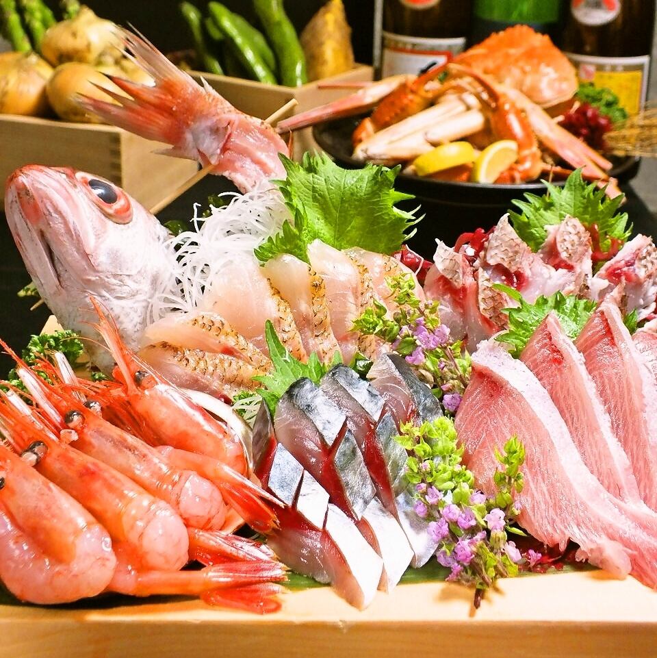 寝屋川、佐渡産の蟹！魚魯この仕入れルート！季節のコース多数！