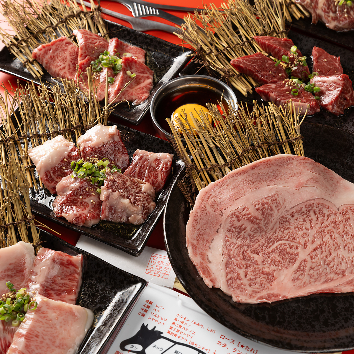 ほっぺが落ちるほど美味しい地元郡山の「うねめ牛」。豆苗おろしポン酢や卵黄タレで♪