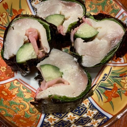 トロさば海苔巻き