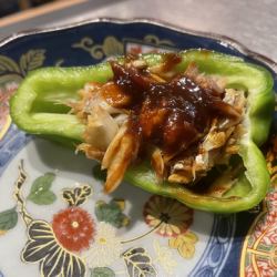 さば味噌ピーマン