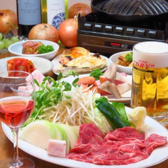 Ezokko banquet course with 120 minutes of all-you-can-drink included: 4,950 yen (tax included)