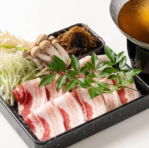 出汁が決めてのちょい食べしゃぶしゃぶ~沖縄県産豚~ (一人前)