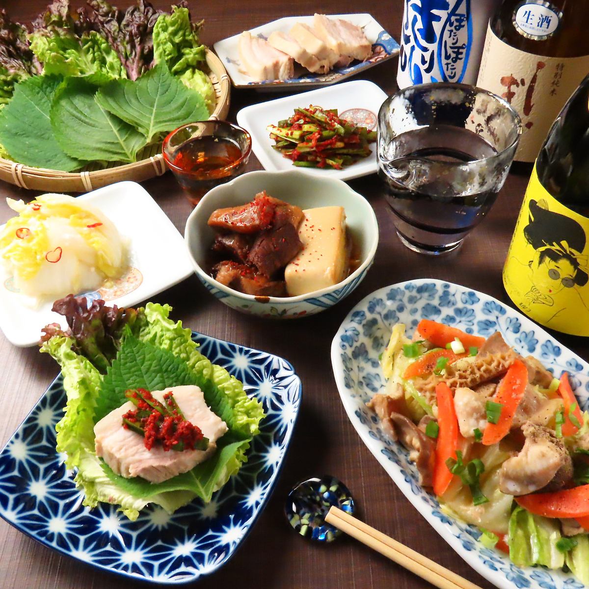 無添加出汁と旬の和食、様々な種類のお酒を堪能。心和む空間でヘルシーな時間を◎