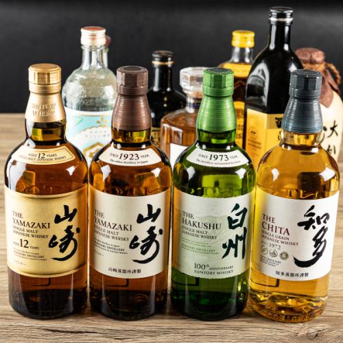 お酒の種類も豊富♪チャミスルはもちろん、ジャパニーズウイスキーも豊富なので、居酒屋としても◎
