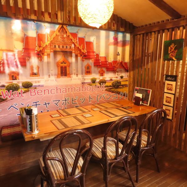 The clean and open interior is very popular with women! Recommended for small to medium-sized parties of all kinds. Enjoy authentic Thai cuisine with drinks! Lunchtime moms' and girls' parties We are also very welcome★Please feel free to visit us.