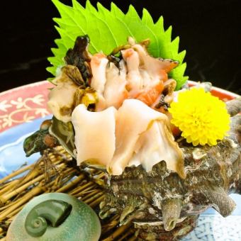 Turban shell sashimi / pot grilled 1000 yen ~ 1500 yen