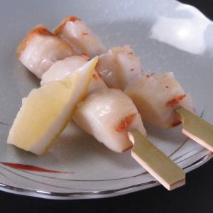 ホタテ貝柱串 1本